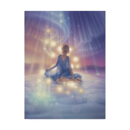Kirk Reinert 'Aurora Dreams Blue' Canvas Art,14x19